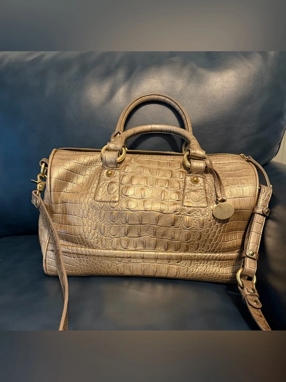 Brahmin duffel-satchel style